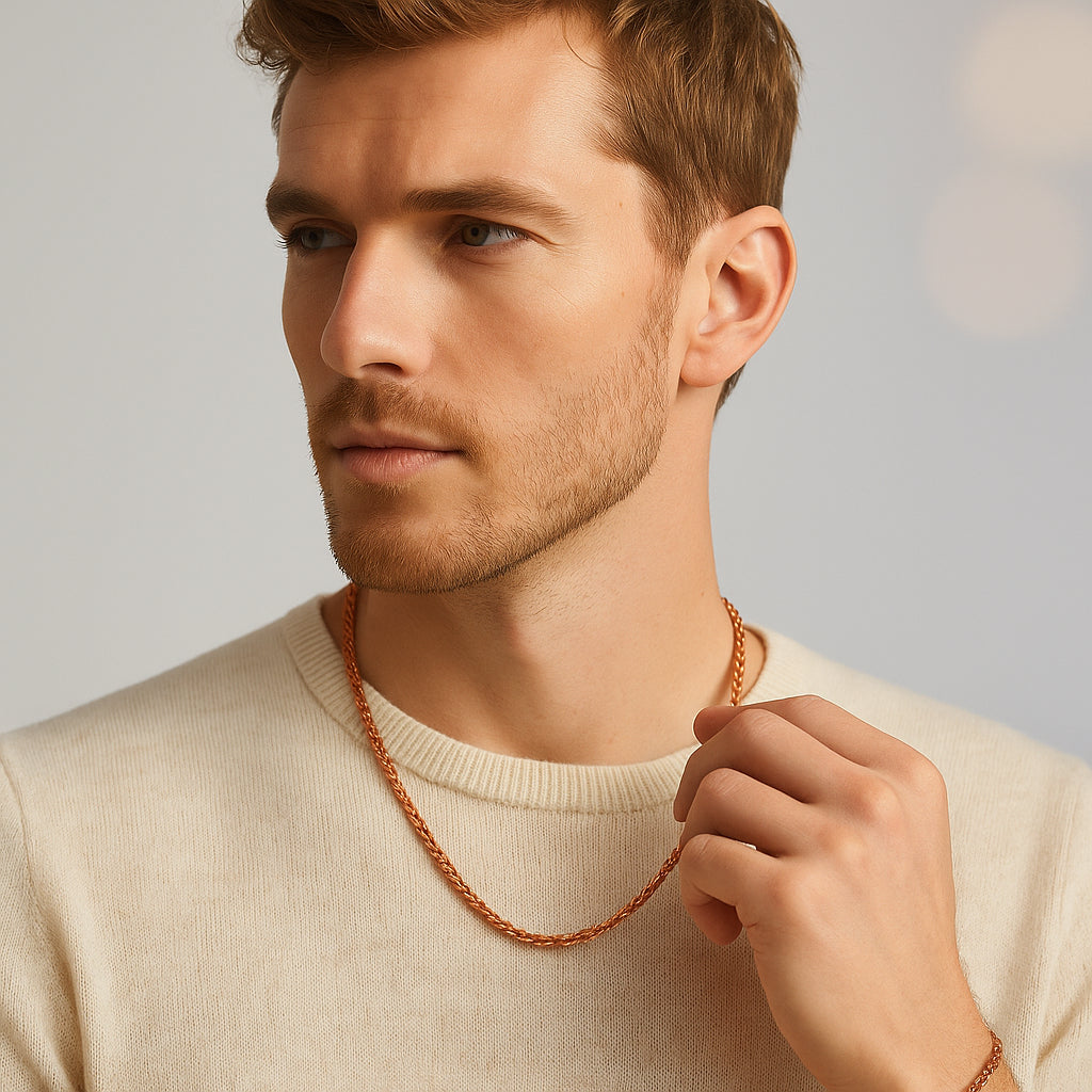 4mm Rope Chain – Rose Gold Finish
