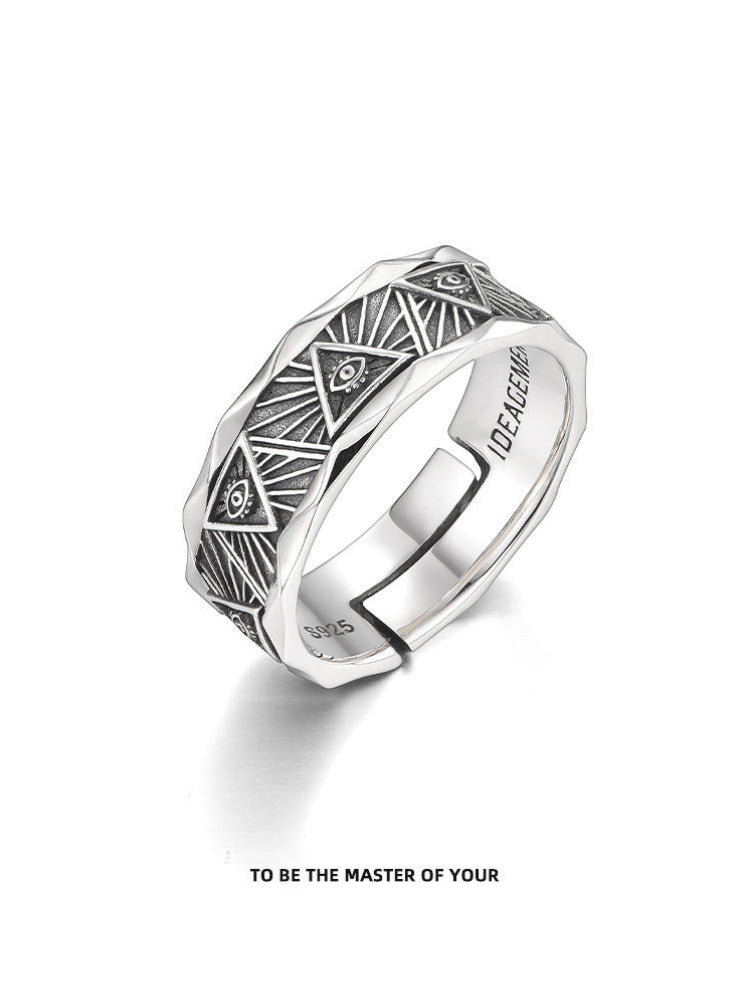 IDEAGEMER | Eye of God Adjustable Band Ring