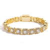 10mm Cluster-Set 5A Natural Zircon Tennis Bracelet