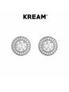 10mm S925 Halo CZ BlingBling Stud Earrings