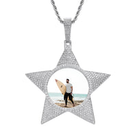 Iced Out Star Pendant – Gold Finish