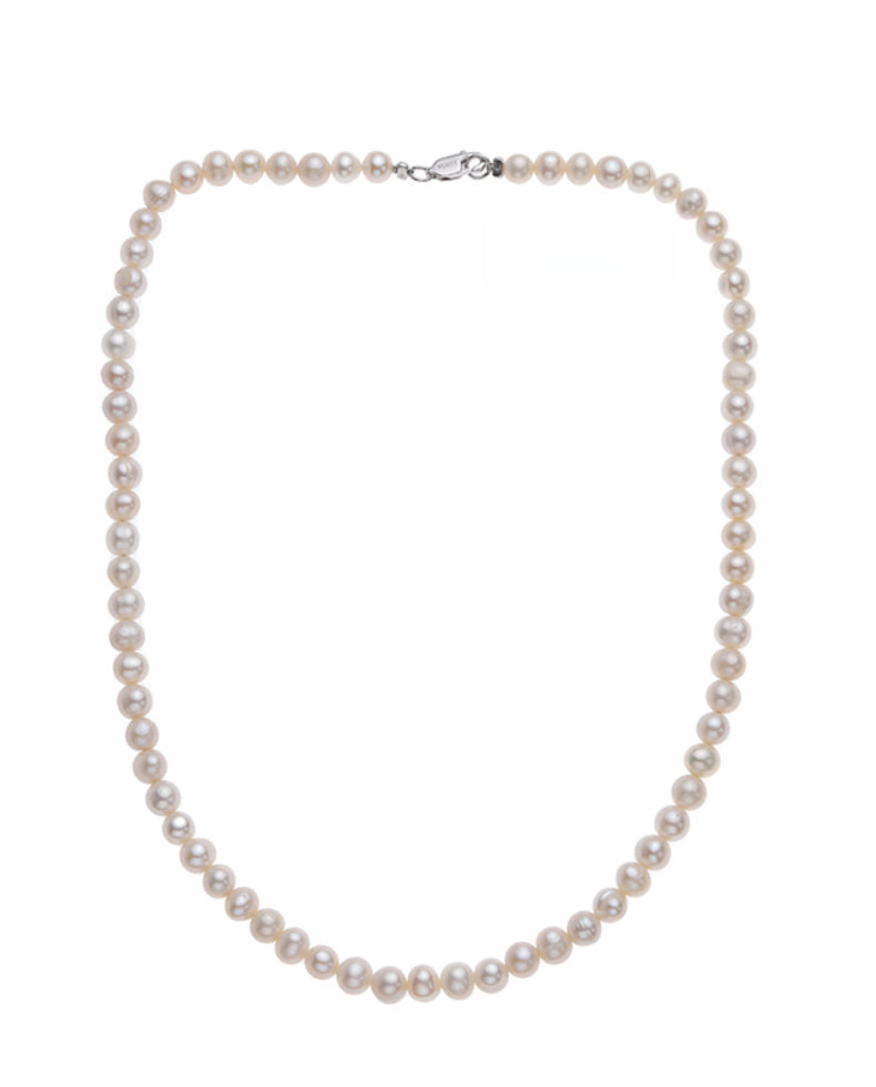 9mm 3A Pearl Necklace Inspired by ASAP Rocky