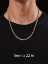 8mm S925 Curb Chain Necklace