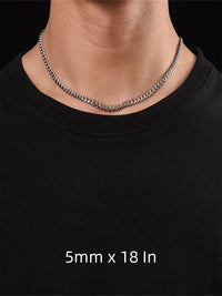 8mm S925 Curb Chain Necklace