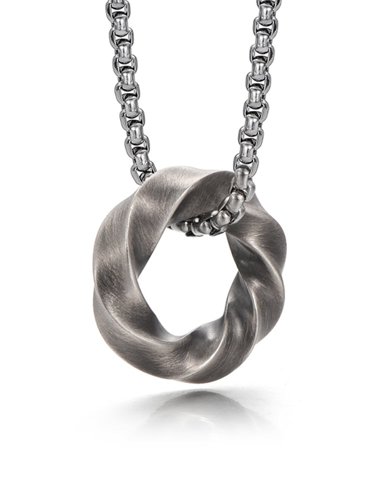 21.1mm S925 Möbius Amulet Pendant