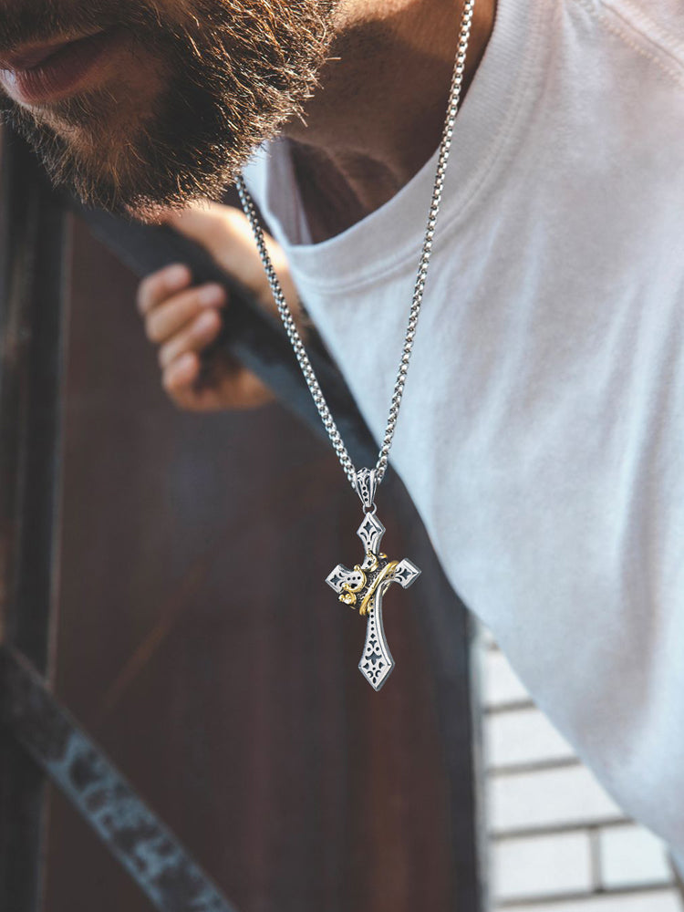 IDEAGEMER | Crown Cross Pendant