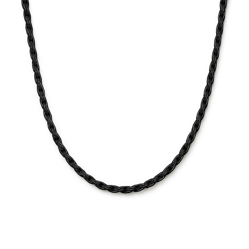 3mm Rope Chain – Black Gold Finish