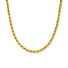 3mm Rope Chain – 14K Gold Finish