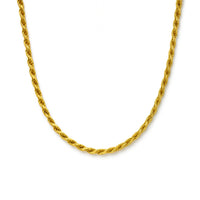3mm Rope Chain – 14K Gold Finish