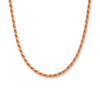 3mm Rope Chain – Rose Gold Finish