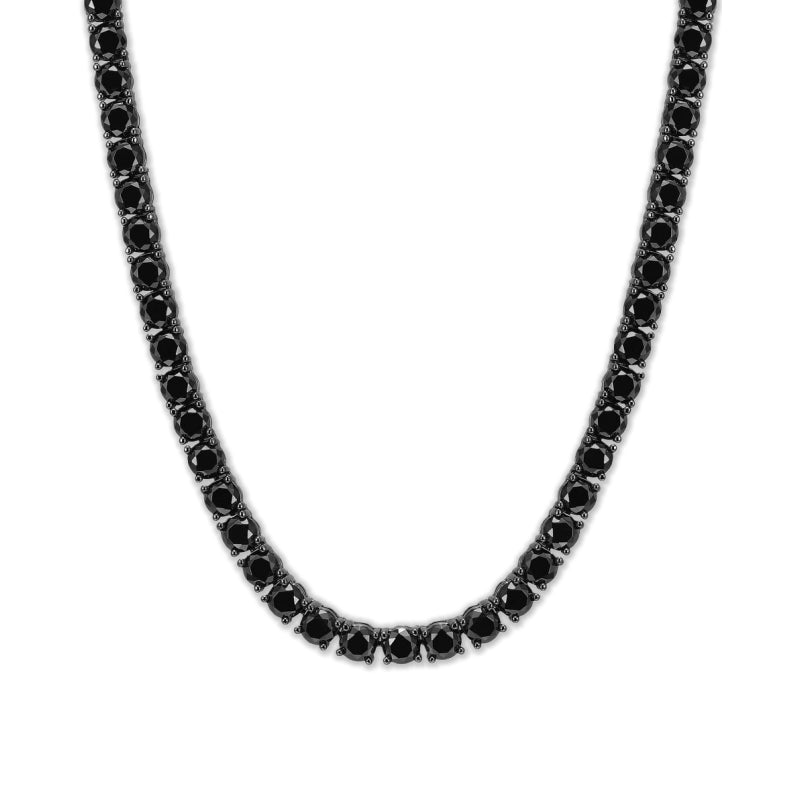 4mm Tennis Chain – Black Gold Finish