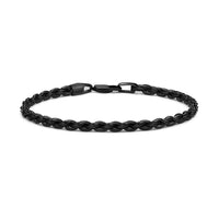 4mm Rope Bracelet – Black Gold Finish
