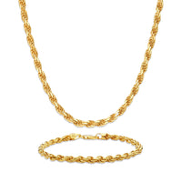 4mm Rope Set – 14K Gold Finish