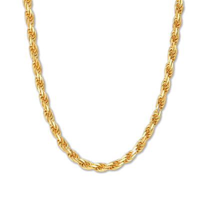 4mm Rope Chain Set – Gold Finish
