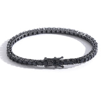 4mm Tennis Bracelet – Black Gold Finish