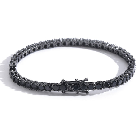 4mm Tennis Bracelet – Black Gold Finish