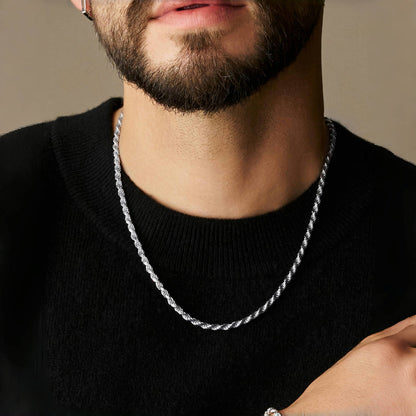 4mm Rope Chain Set – Gold Finish
