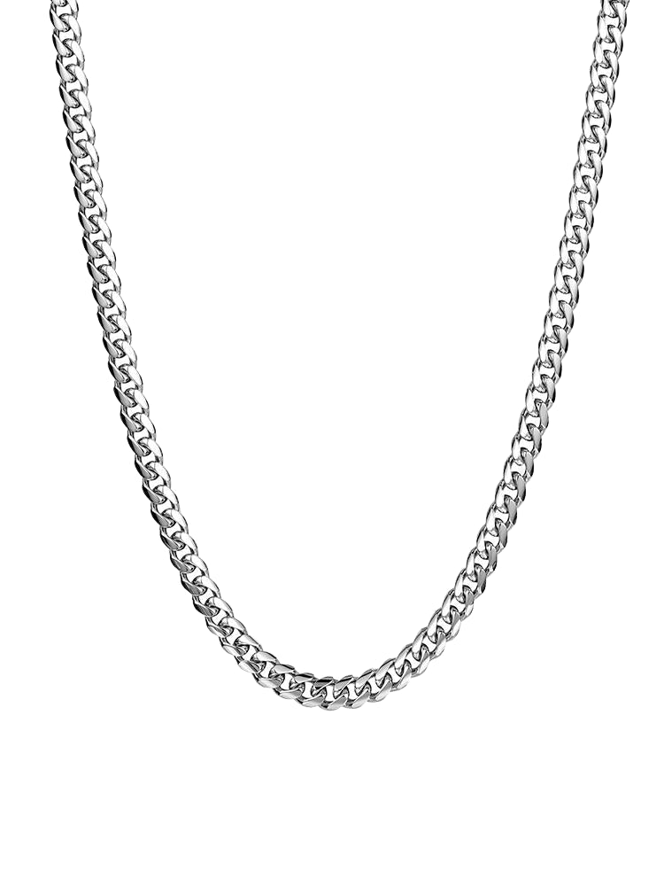 8mm S925 Curb Chain Necklace