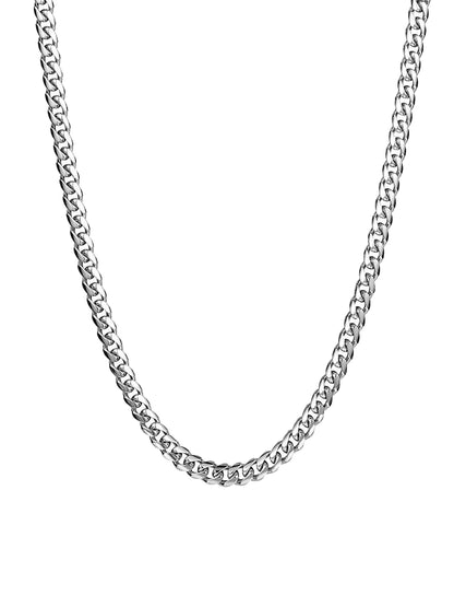 8mm S925 Curb Chain Necklace