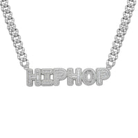 9mm Custom Iced Out Cuban Link Name Pendant – Gold Finish