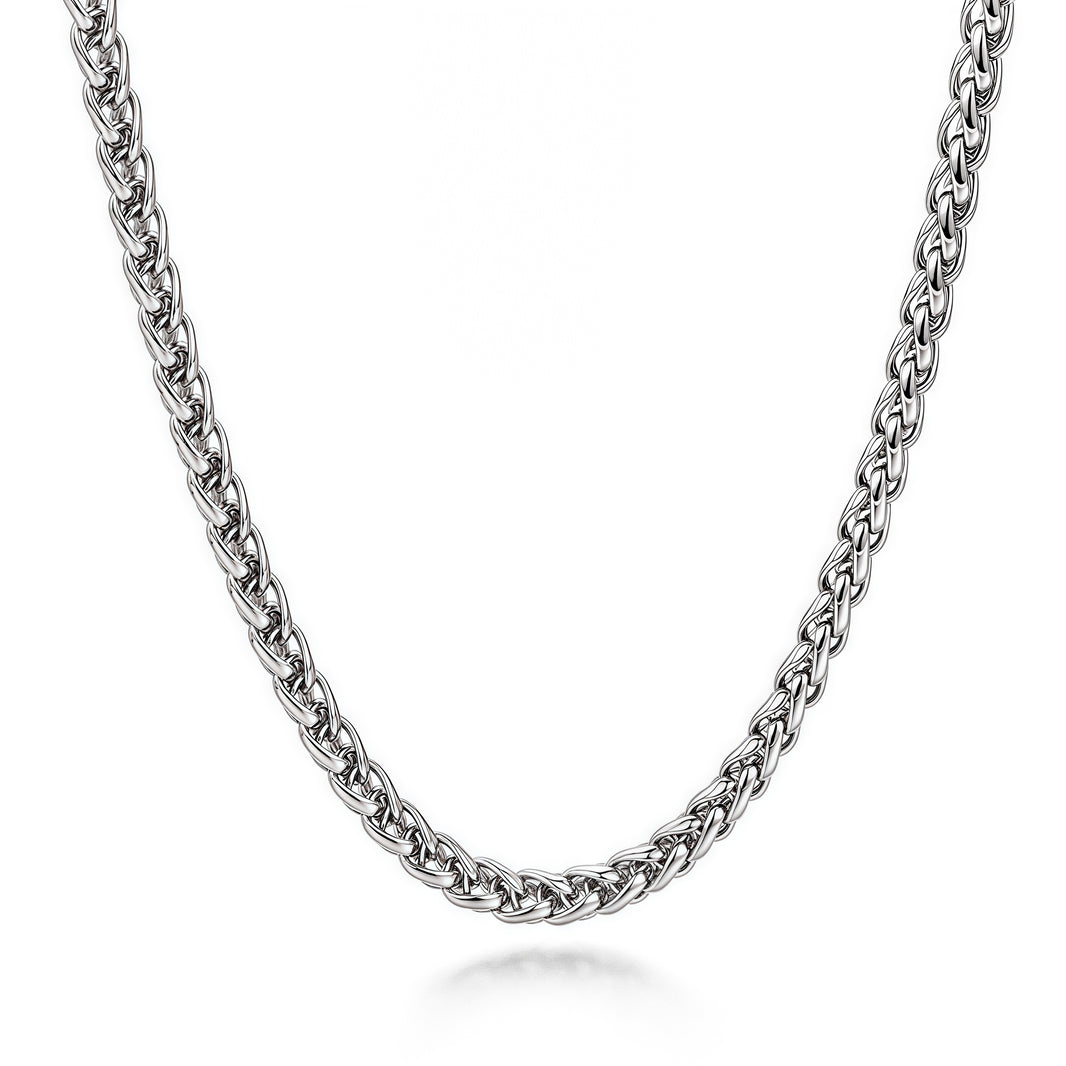 3mm Fox Tail Chain – Silver Finish