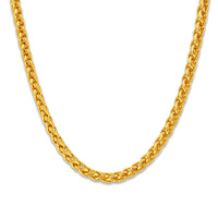 3mm Fox Tail Chain – Gold Finish