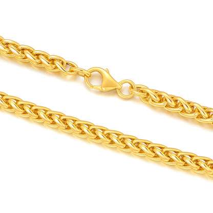 3mm Fox Tail Chain – Silver Finish