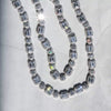 10mm Square & Round Cluster Natural Zircon Tennis Necklace