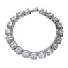 Cluster Multicolor Natural Zircon Tennis Bracelet