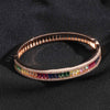 8mm Channel-Set 5A Rainbow Natural Zircon Bracelet