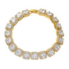 Cluster Multicolor Natural Zircon Tennis Bracelet