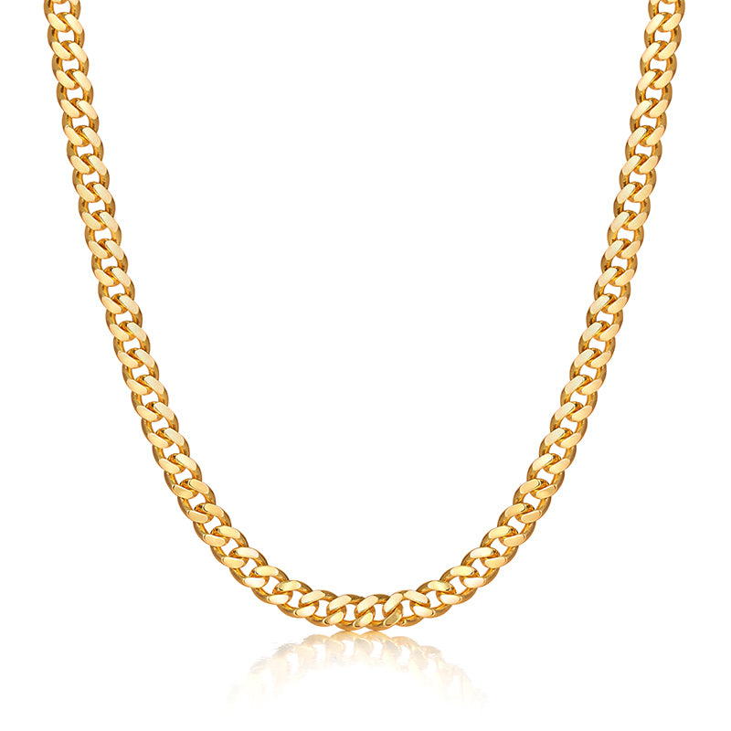 5mm Cuban Link Chain – Silver Finish