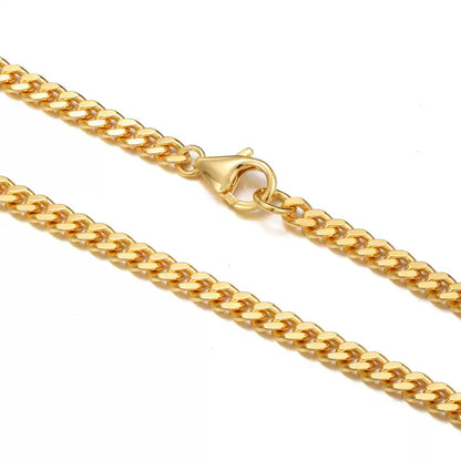5mm Cuban Link Chain – Silver Finish