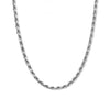 3mm Rope Chain – Silver Finish