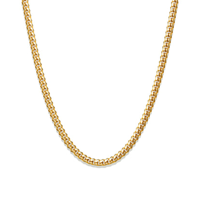 3mm Cuban Link Chain – Silver Finish