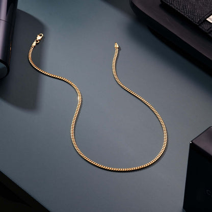 3mm Cuban Link Chain – Silver Finish