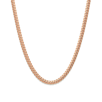 3mm Cuban Link Chain – Silver Finish