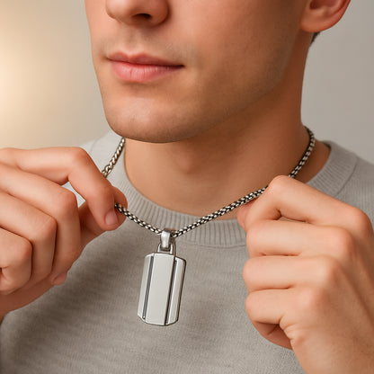 Sterling Silver Egyptian Scarab Pendant – Silver Finish