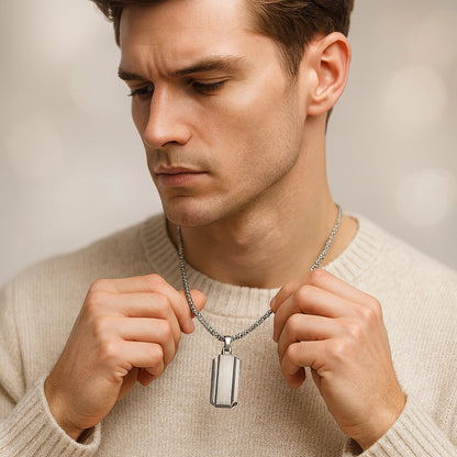 Sterling Silver Egyptian Scarab Pendant – Silver Finish