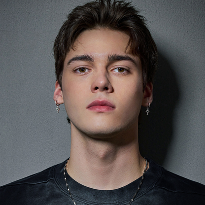 Sterling Silver Green CZ Cross Drop Earrings – Rhodium Finish