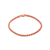 3mm Rope Bracelet – Rose Gold Finish