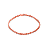 3mm Rope Bracelet – Rose Gold Finish
