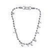 Mixed Pearl Beaded Necklace – Silver Finish