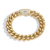 10mm Iced Cuban Link Bracelet – Gold Finish
