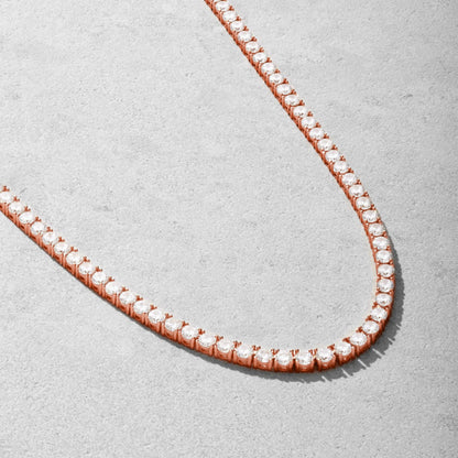 4mm Tennis Chain – Rose Gold Finish