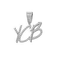 Custom Iced Out Script Name Pendant – 14K Gold Finish