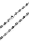 5.1mm S925 Cross Beaded Necklace