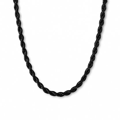 3mm Rope Chain – Silver Finish