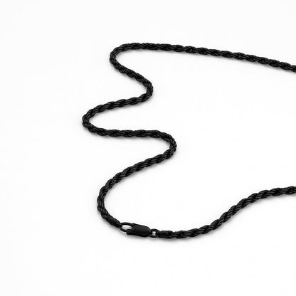 3mm Rope Chain – Silver Finish