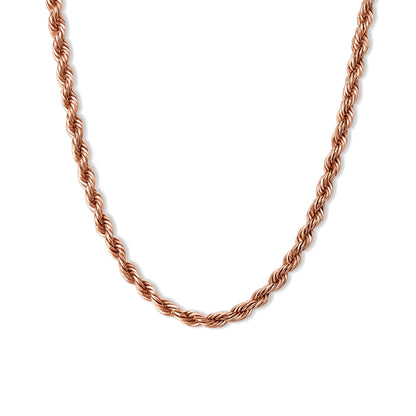3mm Rope Chain – Silver Finish